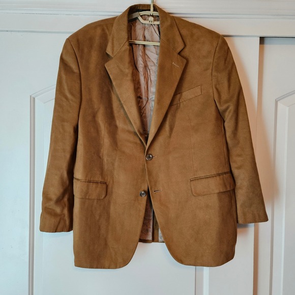 Lauren Ralph Lauren Other - Vtg Lauren Ralph Lauren Faux Suede Blazer Sports Coat Men 42S Jacket Western Y2K